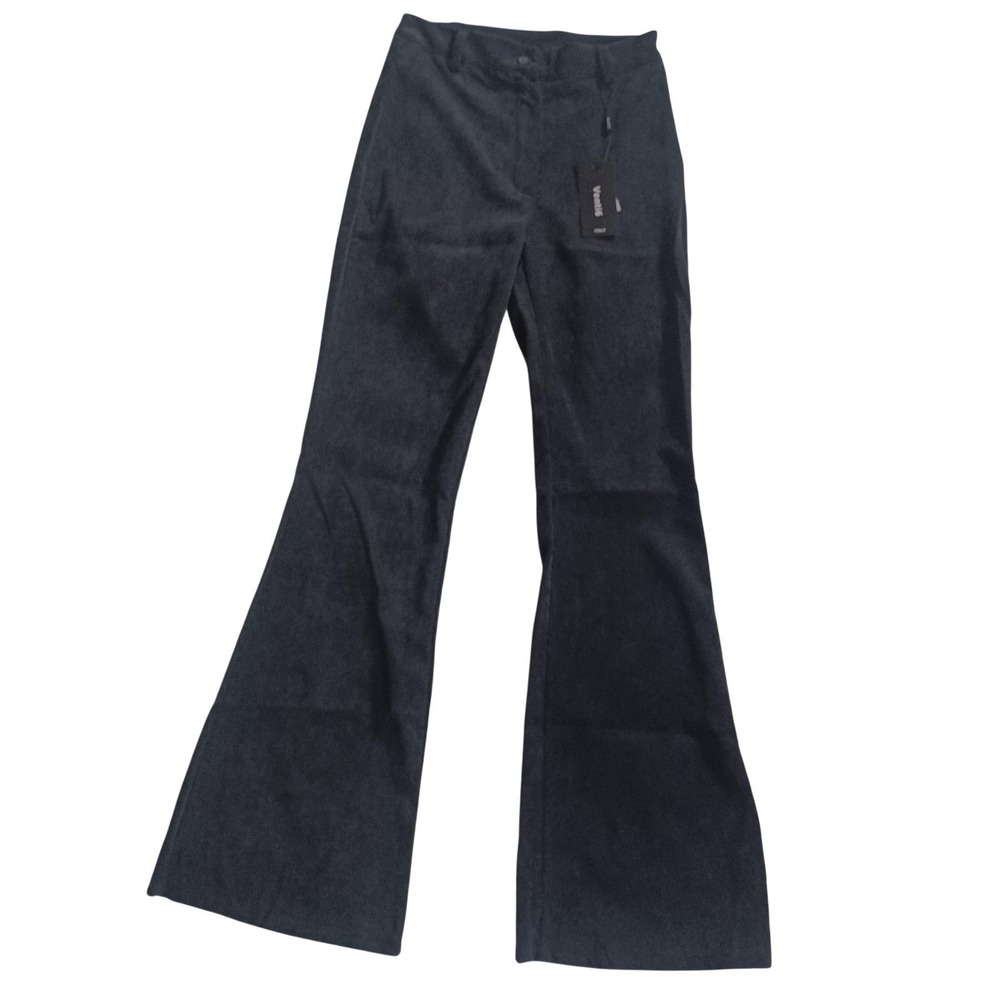 Venti6 Corduroy Dress Pants Womens Small Gray Pull On Stretch Pockets Career NWT